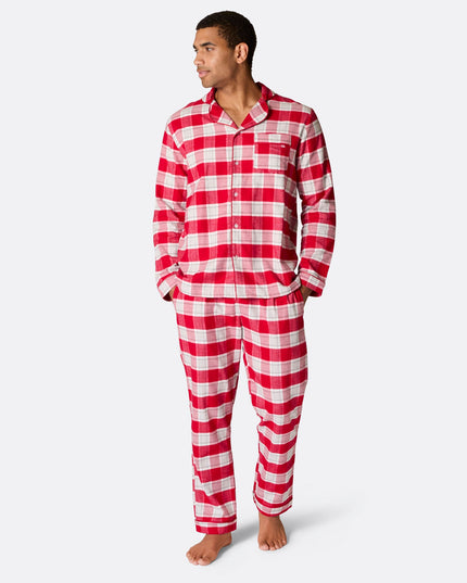 Red Flannel Christmas Pajamas for Men