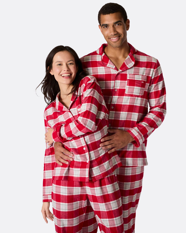 Red Flannel Christmas Pajamas for Women