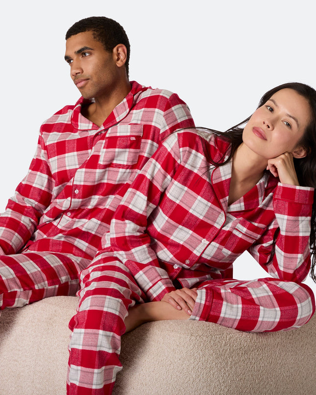 Red Flannel Christmas Pajamas for Women