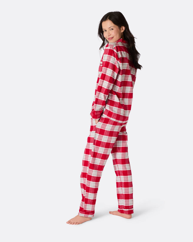 Red Flannel Christmas Pajamas for Women