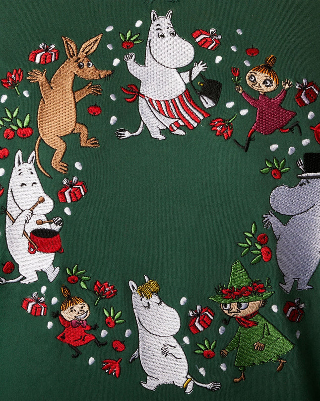 Women's Moomin Green Christmas Sweatshirt
