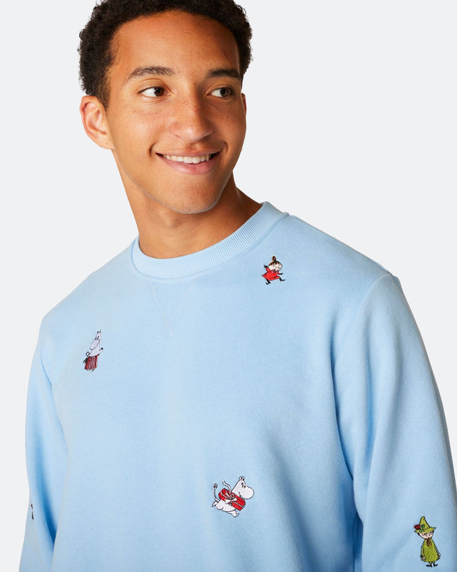 Men's Moomin Blue Christmas Sweatshirt