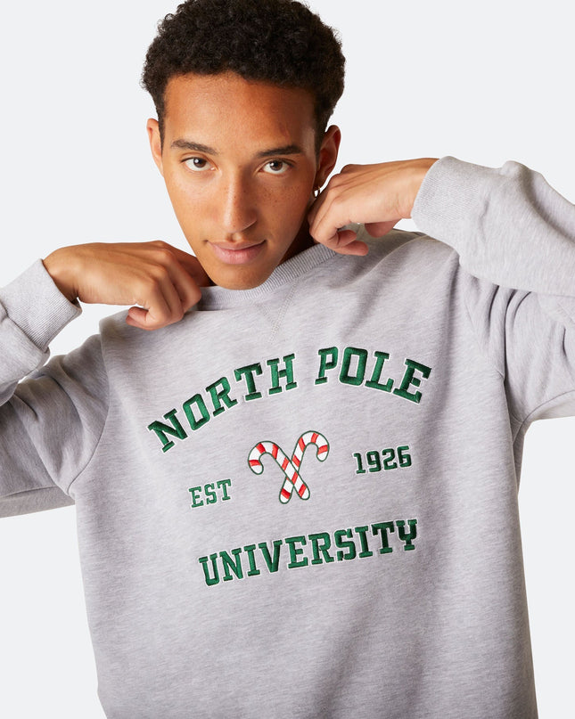 Men's North Pole University Christmas Sweatshirt