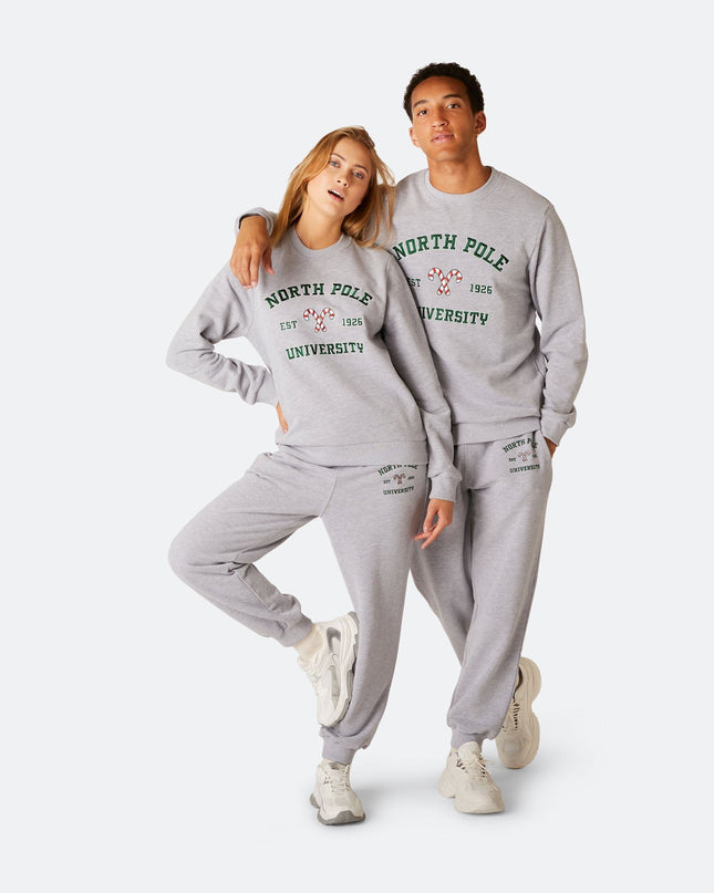 Men's North Pole University Christmas Sweat Set