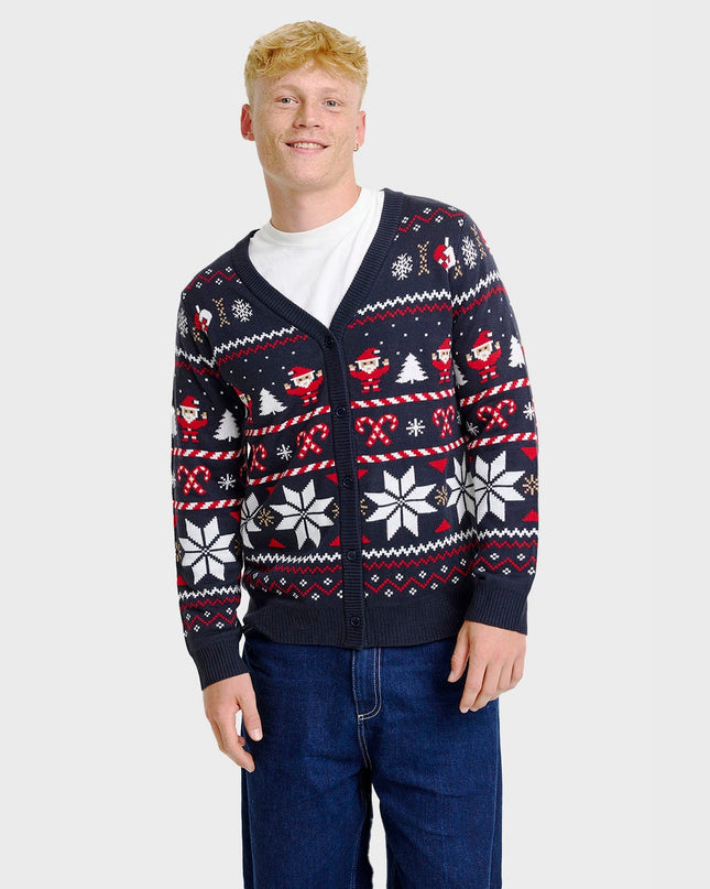 Santa's Christmas Cardigan for Men