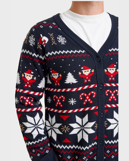 Santa's Christmas Cardigan for Men