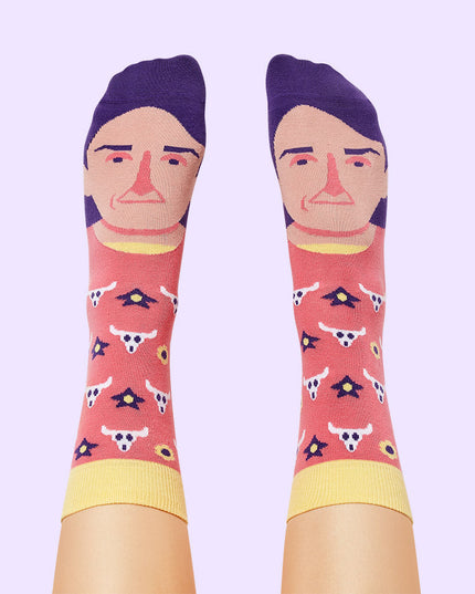 Georgia O'Keeffe Fun Socks by ChattyFeet