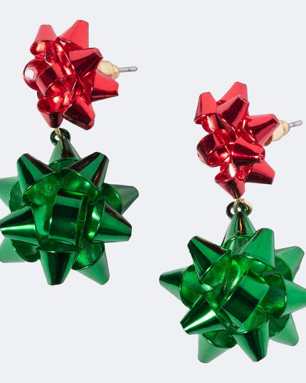 Christmas Ribbon Earrings