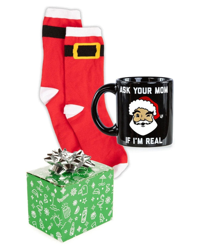 Ask Your Mom If I'm Real Mug & Socks Gift Set