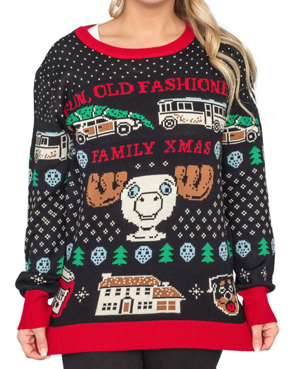 Women's Christmas Vacation Old-Fashioned Family Sweater