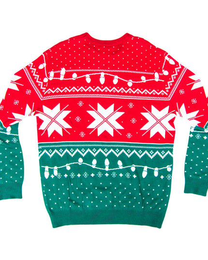 Christmas Vacation Jolliest Bunch Ugly Christmas Sweater in Red & Green