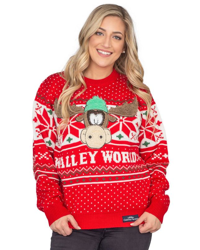 Women's Christmas Vacation Marty Moose Ugly Sweater