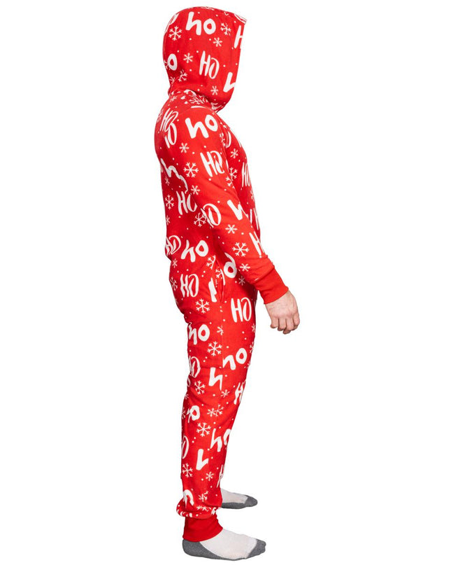 Ugly Christmas Sweater Fair Isle Adult Union Suit Pajamas