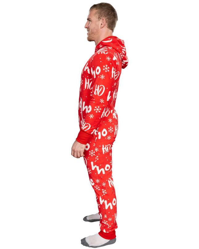 Ugly Christmas Sweater Fair Isle Adult Union Suit Pajamas