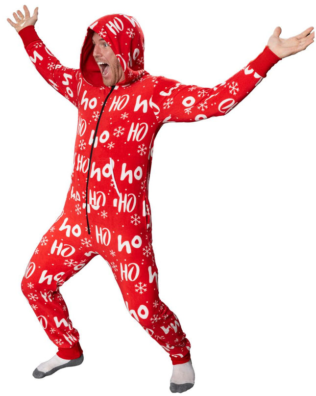 Ugly Christmas Sweater Fair Isle Adult Union Suit Pajamas