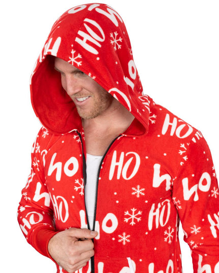 Ugly Christmas Sweater Fair Isle Adult Union Suit Pajamas