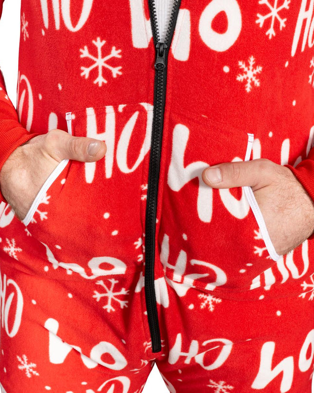 Ugly Christmas Sweater Fair Isle Adult Union Suit Pajamas