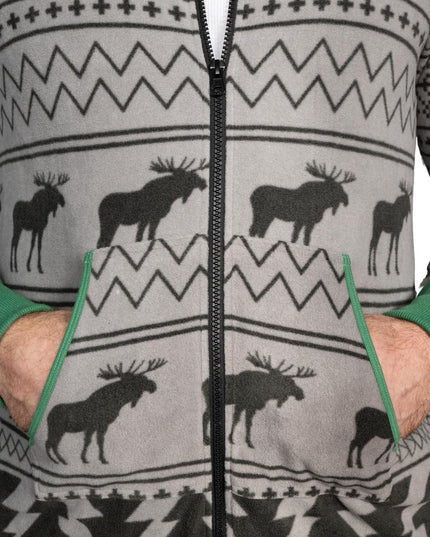 Ugly Christmas Sweater Fair Isle Adult Union Suit Pajamas