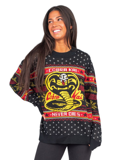 Cobra Kai Never Dies Ugly Christmas Sweater for Fans