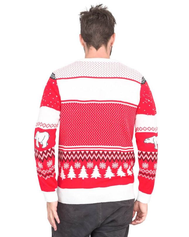 Coca-Cola Polar Bear Trees Ugly Christmas Sweater for Men