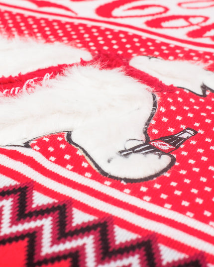 Coca-Cola Polar Bear Trees Ugly Christmas Sweater for Men