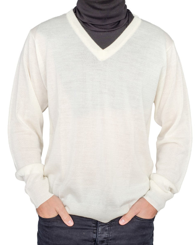 Crazy Cousin Eddie V-Neck Sweater with Black Dickey