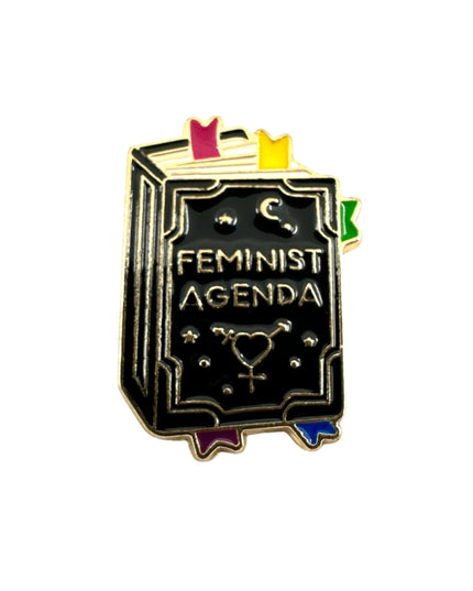 Feminist Agenda Pin Badge | Tags: Accessories