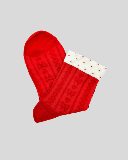 Socks - Cute Red Design IV - Festive Accessory