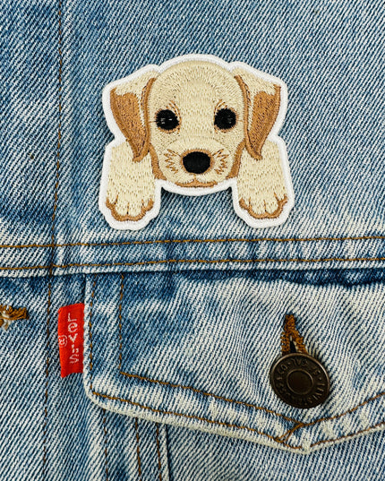 Small Dog Iron-On Patch
