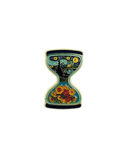 Brooch - Van Gogh Hourglass | Art-Inspired Accessories