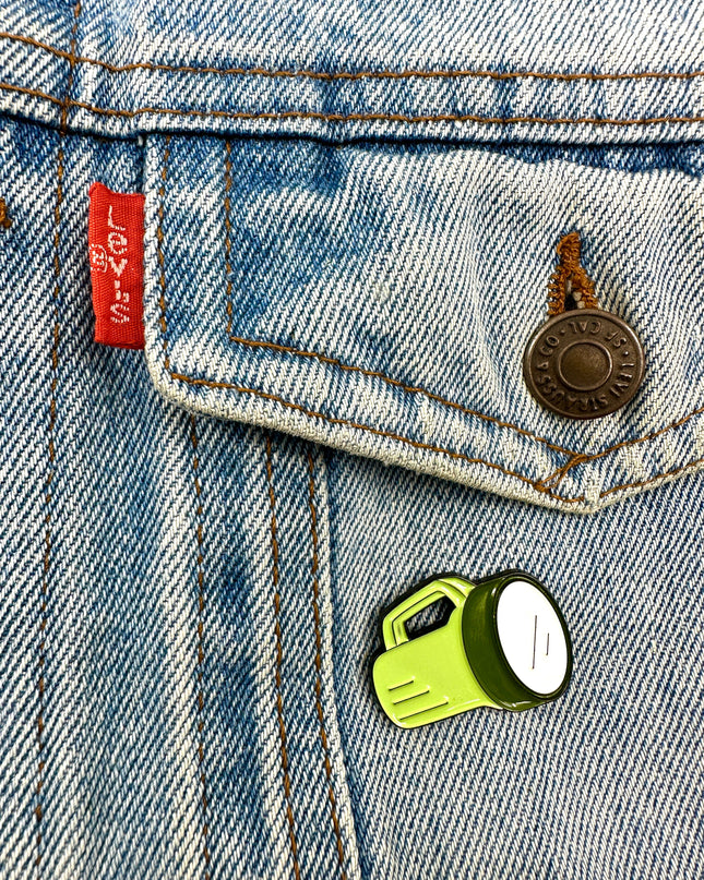 Flashlight Enamel Pin Badge