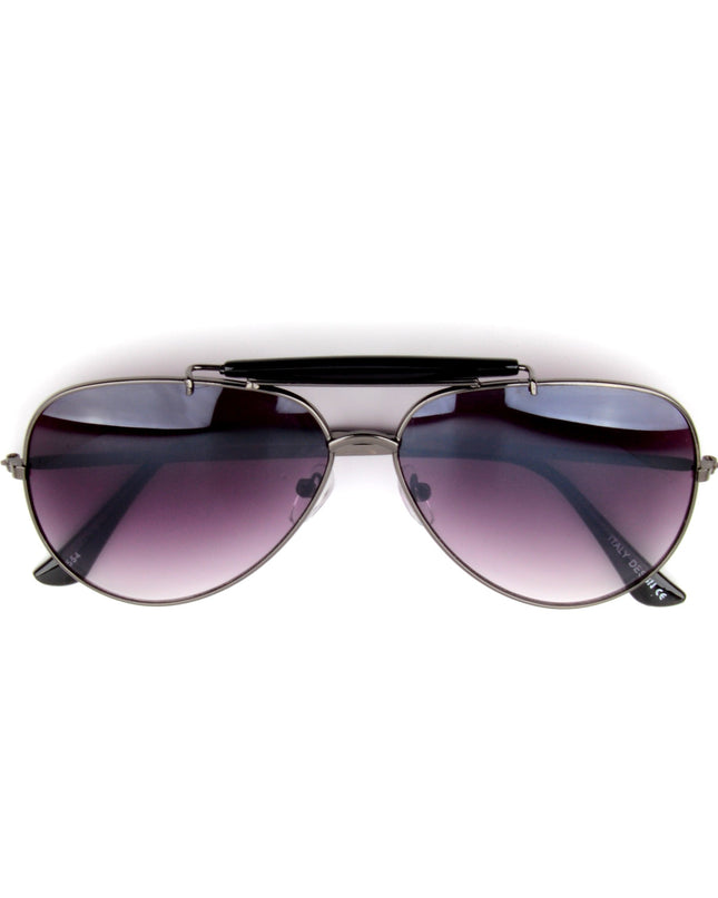 Musta aviaattori-aksesuaari