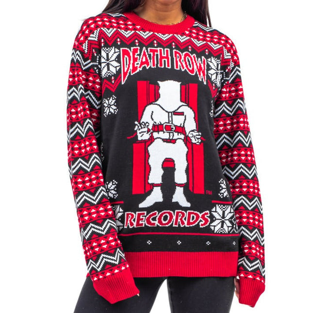Death Row Records Inmate Fair Isle Ugly Christmas Sweater