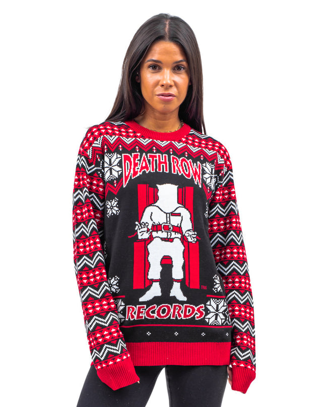 Death Row Records Inmate Fair Isle Ugly Christmas Sweater