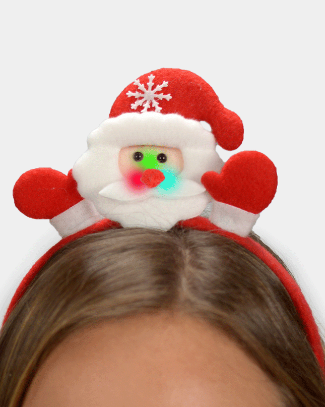 LED Christmas Santa Headband
