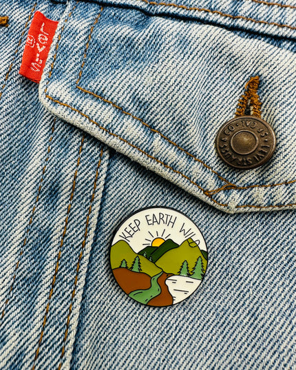Keep Earth Wild Pin - Eco-Friendly Jewelry
