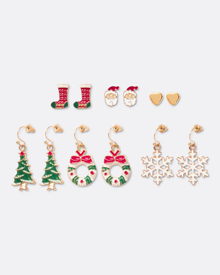 6-Pack Mix Christmas Earrings