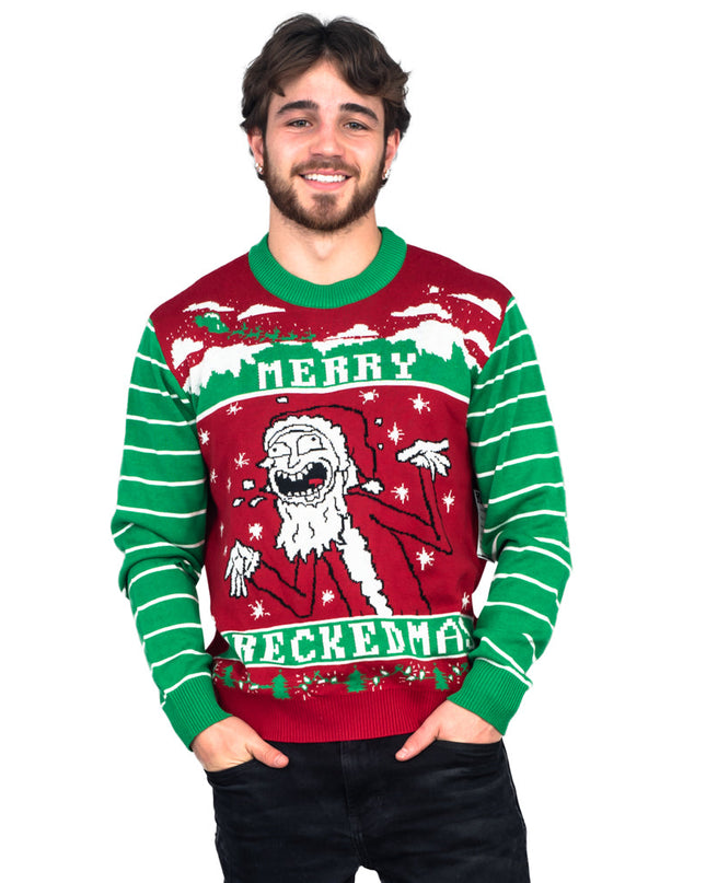 Rick & Morty Merry Wreckedmas Ugly Christmas Sweater