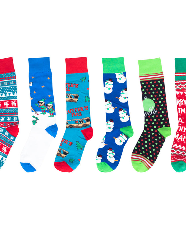 6-Pack Ugly Christmas Socks