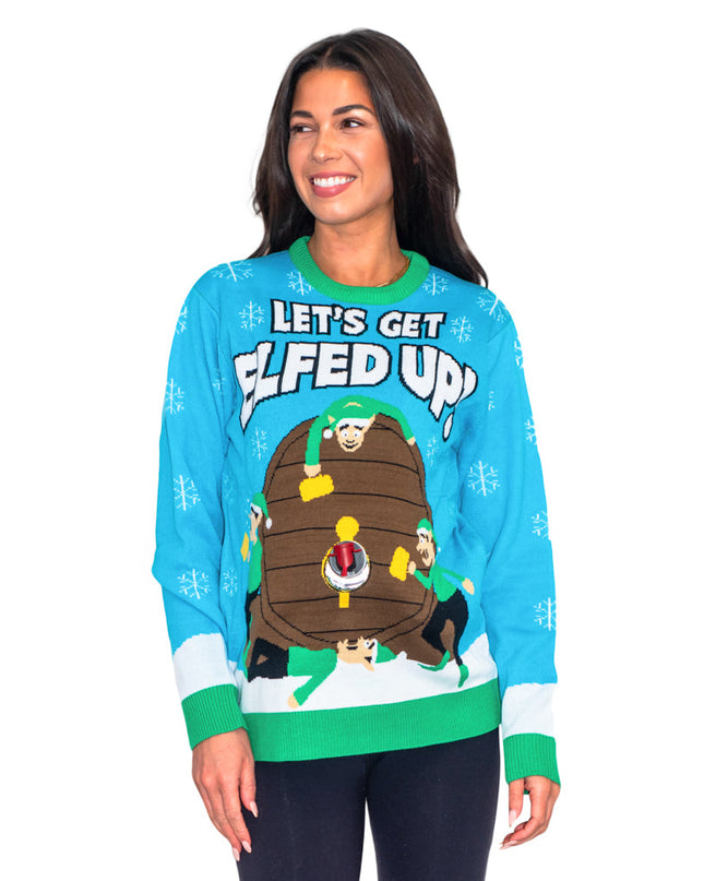 Let's Get Elfed Up! Festive Ugly Christmas Sweater