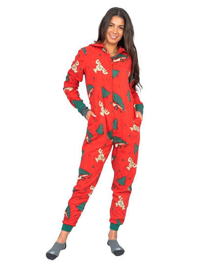 Christmas Vacation Moose Mug Pajamas Jumpsuit