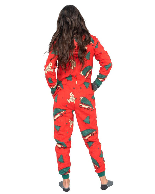 Christmas Vacation Moose Mug Full Pajamas Jumpsuit for All Ages