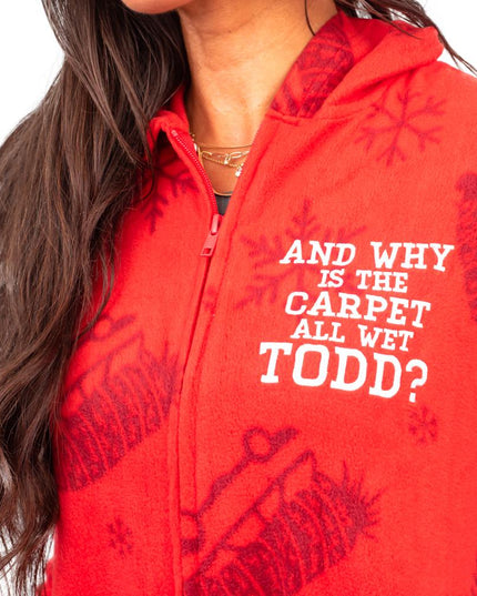 Todd and Margo Matching Couples Christmas Pajamas Jumpsuit