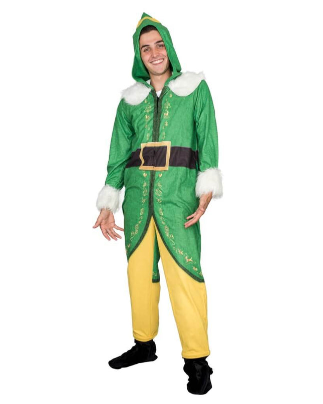 Buddy the Elf Costume Pajama Union Jumpsuit