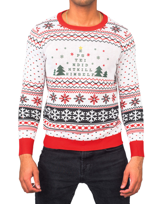 Epstein Didn't Kill Himself Ugly Christmas Sweater