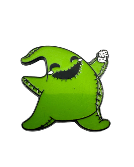 Checkered Ghost Pin - Fun Halloween Accessory