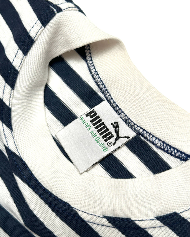 Vintage Puma Striped Tee for Men and Women
