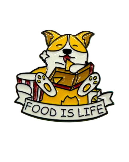 Food is Life Pin - Playful Gift for Foodies