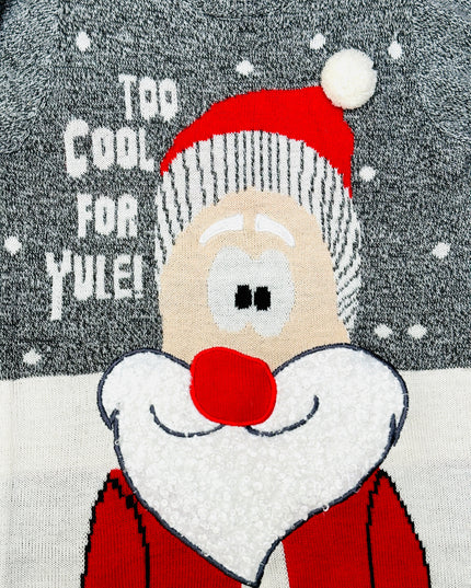 Vintage Too Cool Santa Christmas Sweater for Accessories