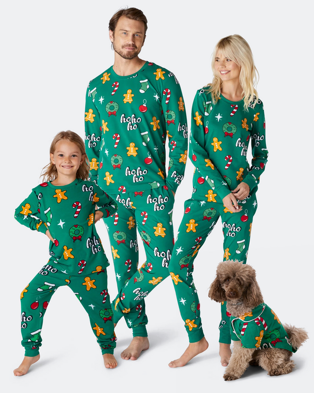 Green Hohoho Family Pyjamas